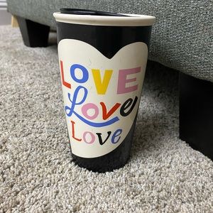 Starbucks 2018 Valentine’s Black Love Ceramic Tumbler